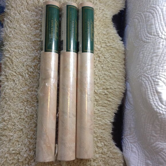 VTG Latitudes John Wilman Wallpaper (3) rolls, #362111, Marbled/textured NOS - Picture 1 of 3